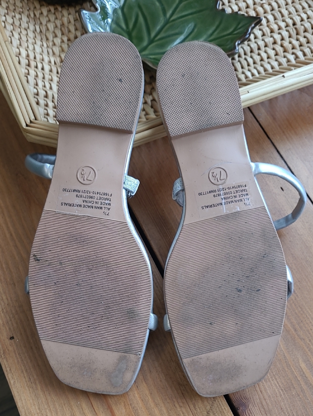 A New Day Silver Sandals - Picture 3 of 4